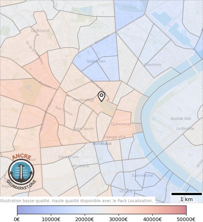 Illustration d'article map geometry heatmap income feet