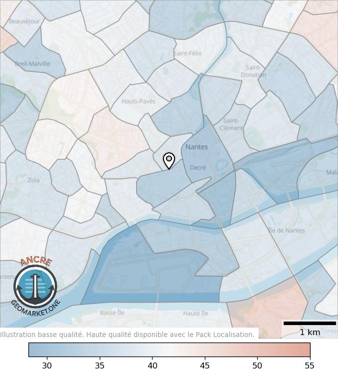 Illustration d'article map geometry heatmap age feet