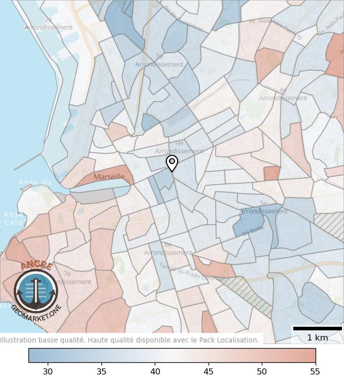 Illustration d'article map geometry heatmap age feet