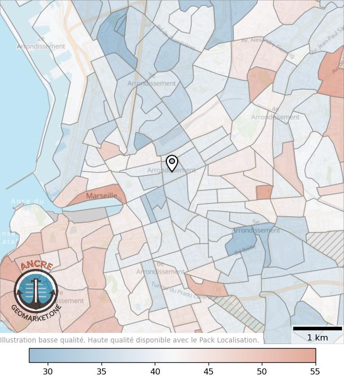 Illustration d'article map geometry heatmap age feet