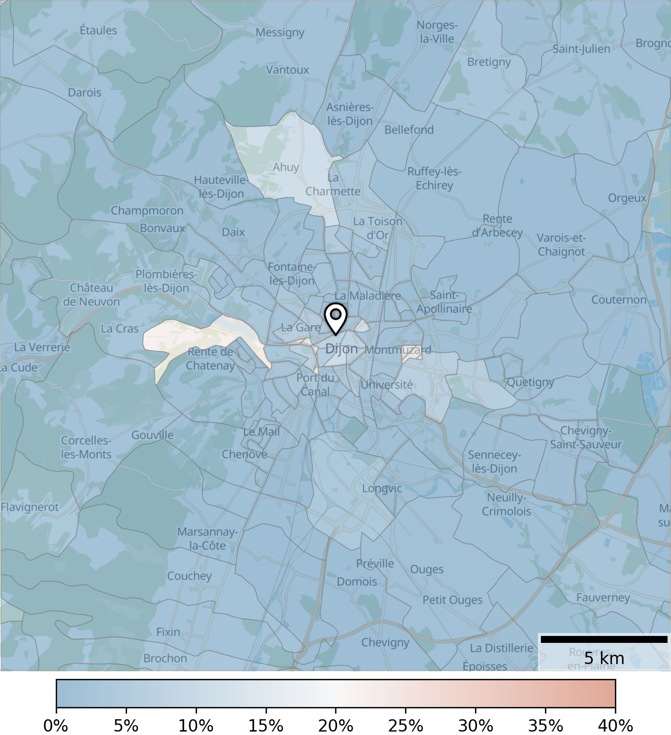 Heatmap - Résidences secondaires